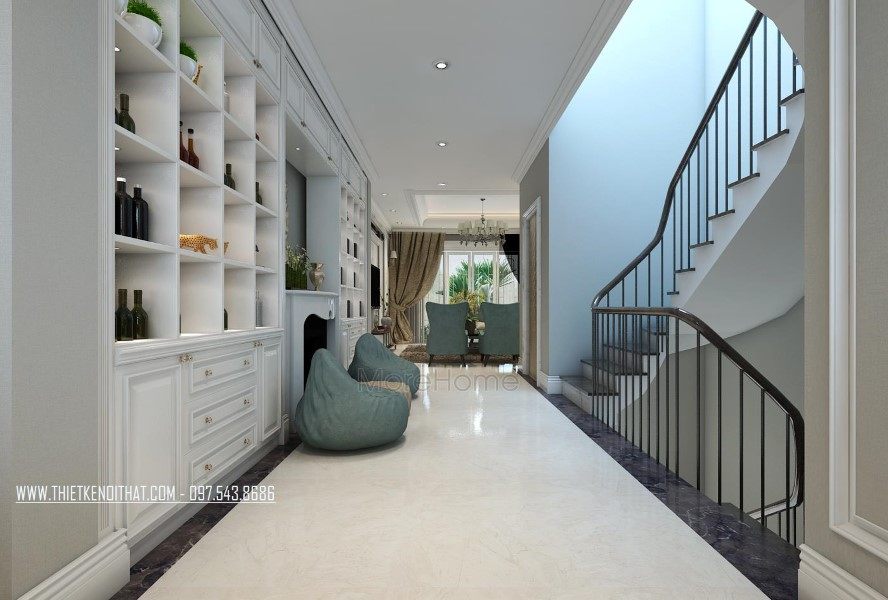 Thiết kế nhà liền kề phong cách tân cổ điển